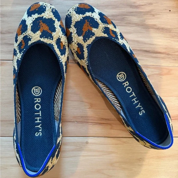 Rothy's Women's Flats - Round Toe Retired Adorable Leopard Print size 8 - Picture 10 of 10